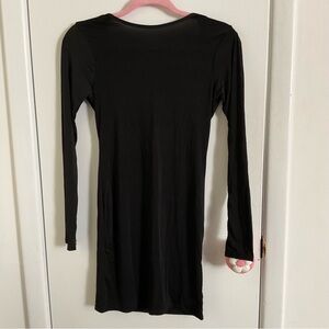 Missguided Open Back Long Sleeve Mini Dress